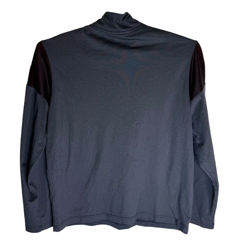 Nike Houston Texans NFL Onfield Dri-FIT Quarter Zip‎ Pullover Mens Large Grey